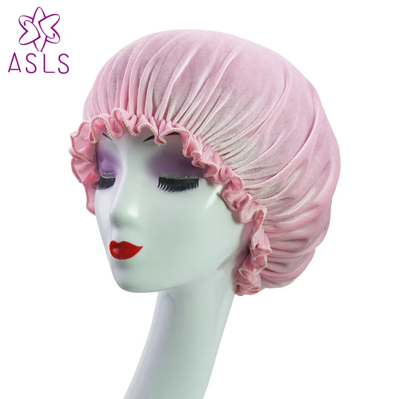 Модная мужская двухслойная бархатная бандана Durag и Женская головные уборы чистый