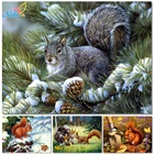 Алмазная живопись Nabi 5D, животные, белка Алмазная вышивка, квадратная Алмазная мозаика, вышивка крестиком, пейзаж, домашний декор