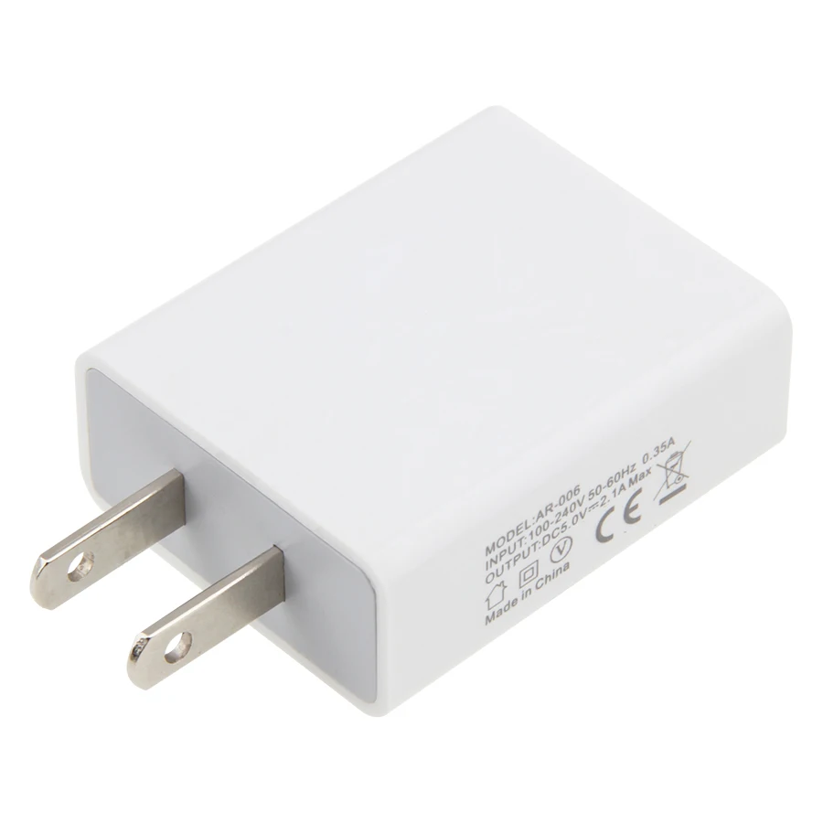 Зарядное устройство для телефона с 1 USB-портом 2 А настольная настенная розетка