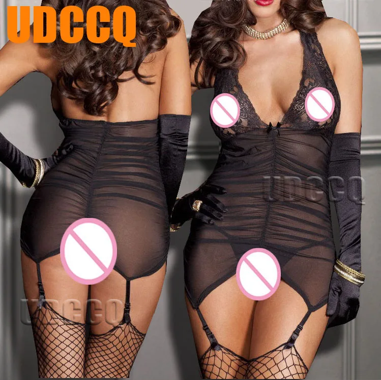 Сексуальное кружевное нижнее белье комбинация Детская ночная рубашка