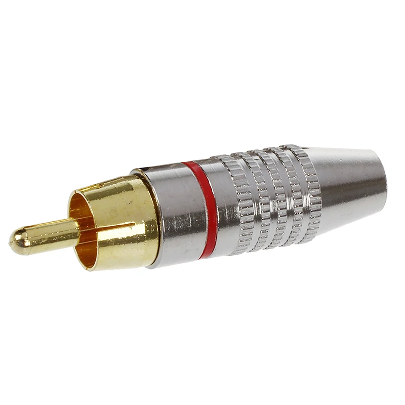 

2 x RCA Male Plug Audio Video Coaxial Cable Connectors AV Adapters