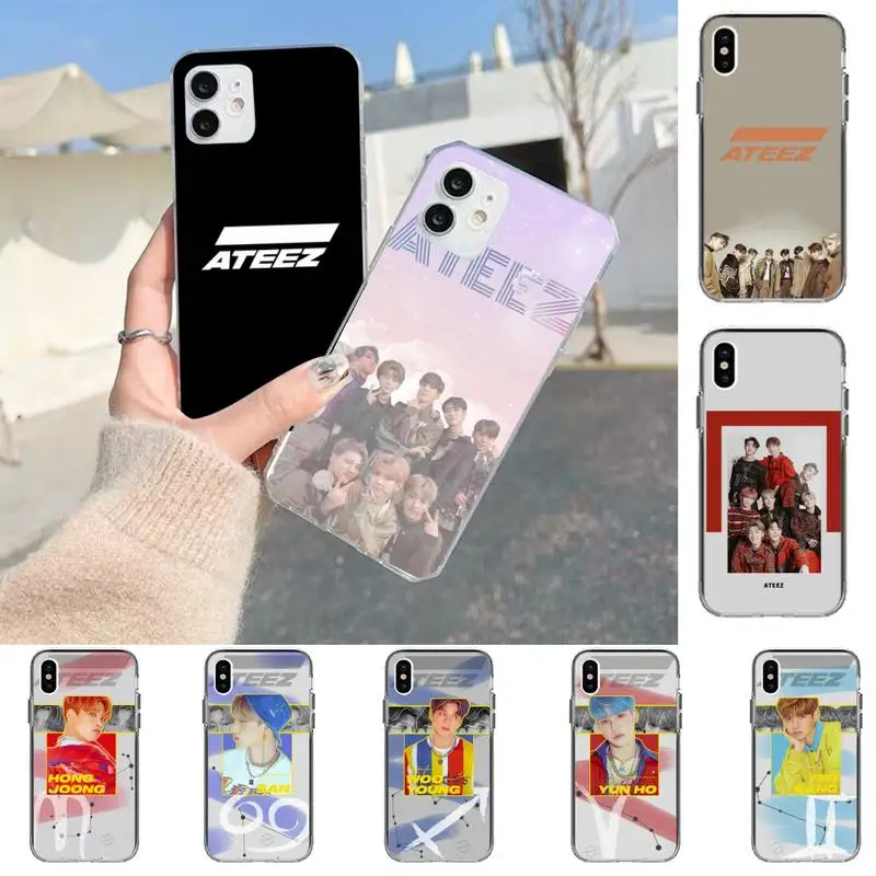 

Ateez Kpop song mingi Phone Case for iPhone 11 12 13 mini pro XS MAX 8 7 6 6S Plus X 5S SE 2020 XR
