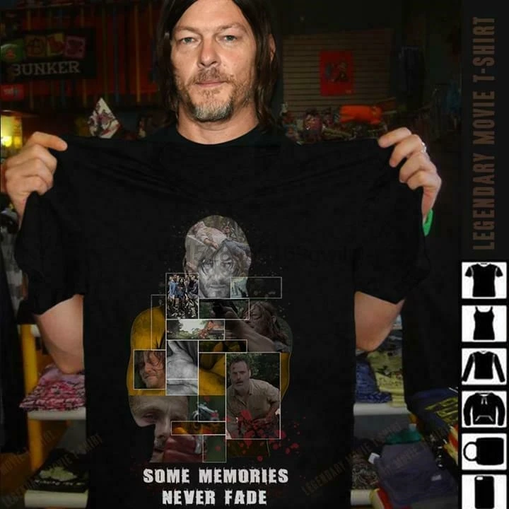 

The Walking Dead Some Memories Never Fade T-Shirt Black Classic Men Cotton S-6XL