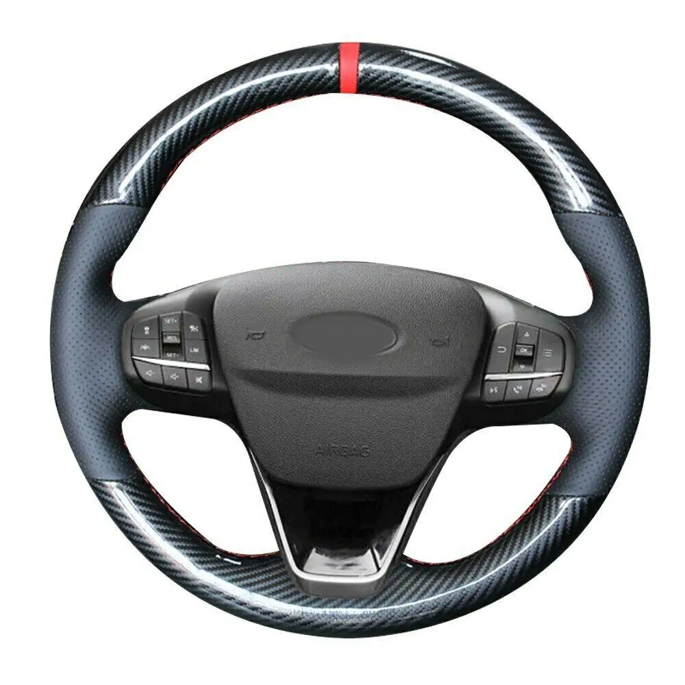 

Car Steering Wheel Hand Sewing Wrap Cover Fit For Ford Focus 2019+