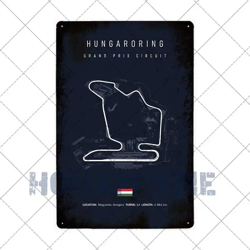 

Металлическая настенная картина Hohappyme 20x30 см
