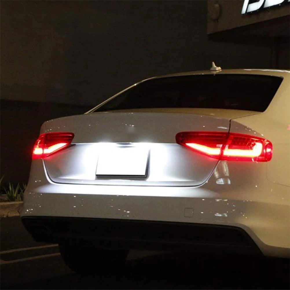2 шт. подсветильник номерного знака светодиодная подсветка без ошибок для Audi A1 A4 B8