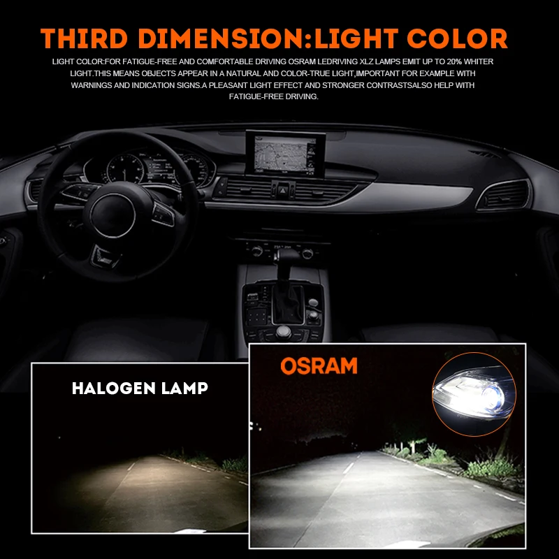 Светодиодные лампы OSRAM H4 H11 H7 H1 9012 HIR2 HB2 HB3 9005 Hb4 9006 фары для автомобиля светодиодные