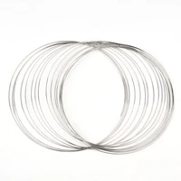 doreenbeads handmade 100 loops memory beading wire for necklace 140mm diy jewelry necklace making findings accessories