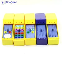 1pcs dental 72 holes endo box endo files sterilization box for high speed burs reamers gutta percha disinfection random color