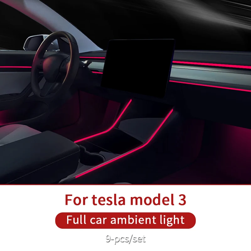 

Ambient lights in the car for Tesla model 3 accessories/car accessories model 3 tesla three tesla model 3 carbon/accessoires