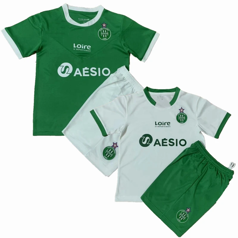 2021 Детские комплекты униформы Сент-Этьен спортивные детские рубашки + шорты