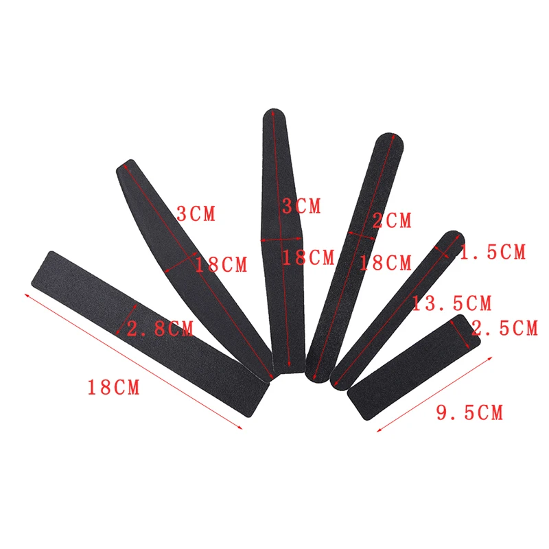 Наждачная бумага одноразовые полумесяц зернистость мозоли 20 шт пилка для ногтей