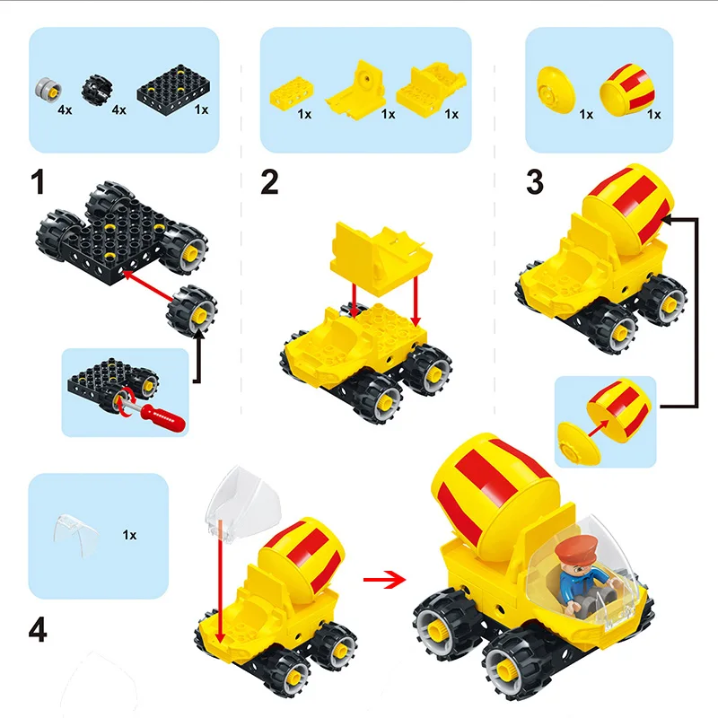 Инженерно-строительные блоки для автомобилей большие частицы