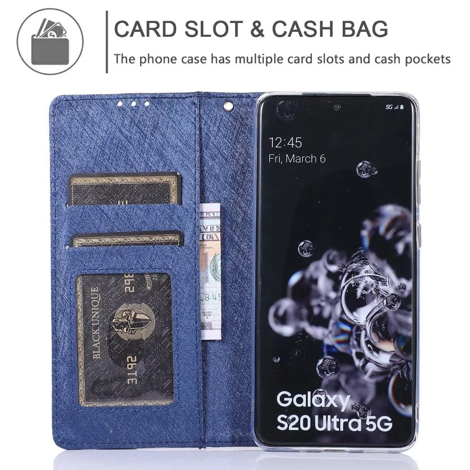 Съемный кожаный чехол для Samsung Galaxy S20 Ultra S10 Note 10 Plus 9 8 S10e S9 S8 S7 Edge Магнитный кошелек