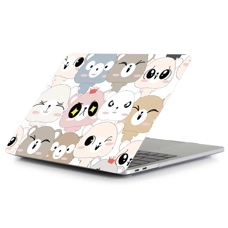 Чехол MTT для Macbook Air Pro retina 11, 12, 13, 15 дюймов, сенсорная панель, милый чехол с мультяшными животными для macbook Air 13,3, чехол для ноутбука