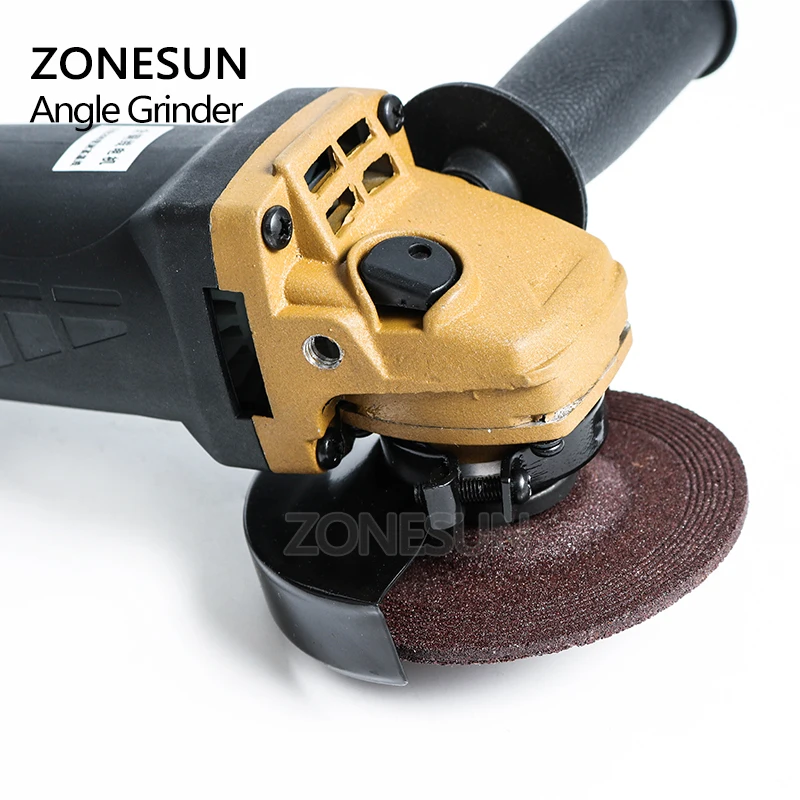ZONESUN угловая шлифовальная машина 11500р/мин для резки полировальная ручной круг