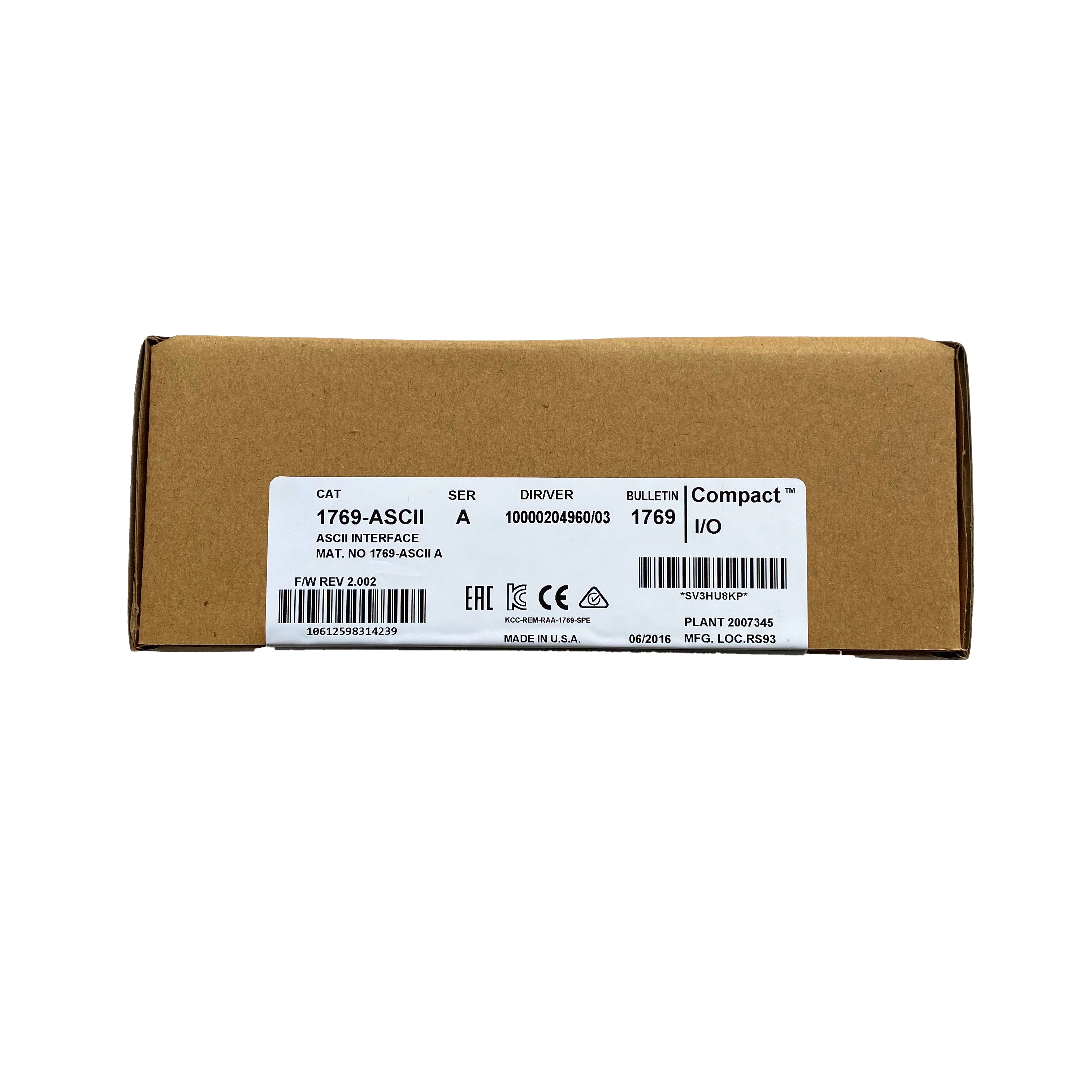 

New Original In BOX 1769-ASCII {Warehouse stock} 1 Year Warranty Shipment within 24 hours