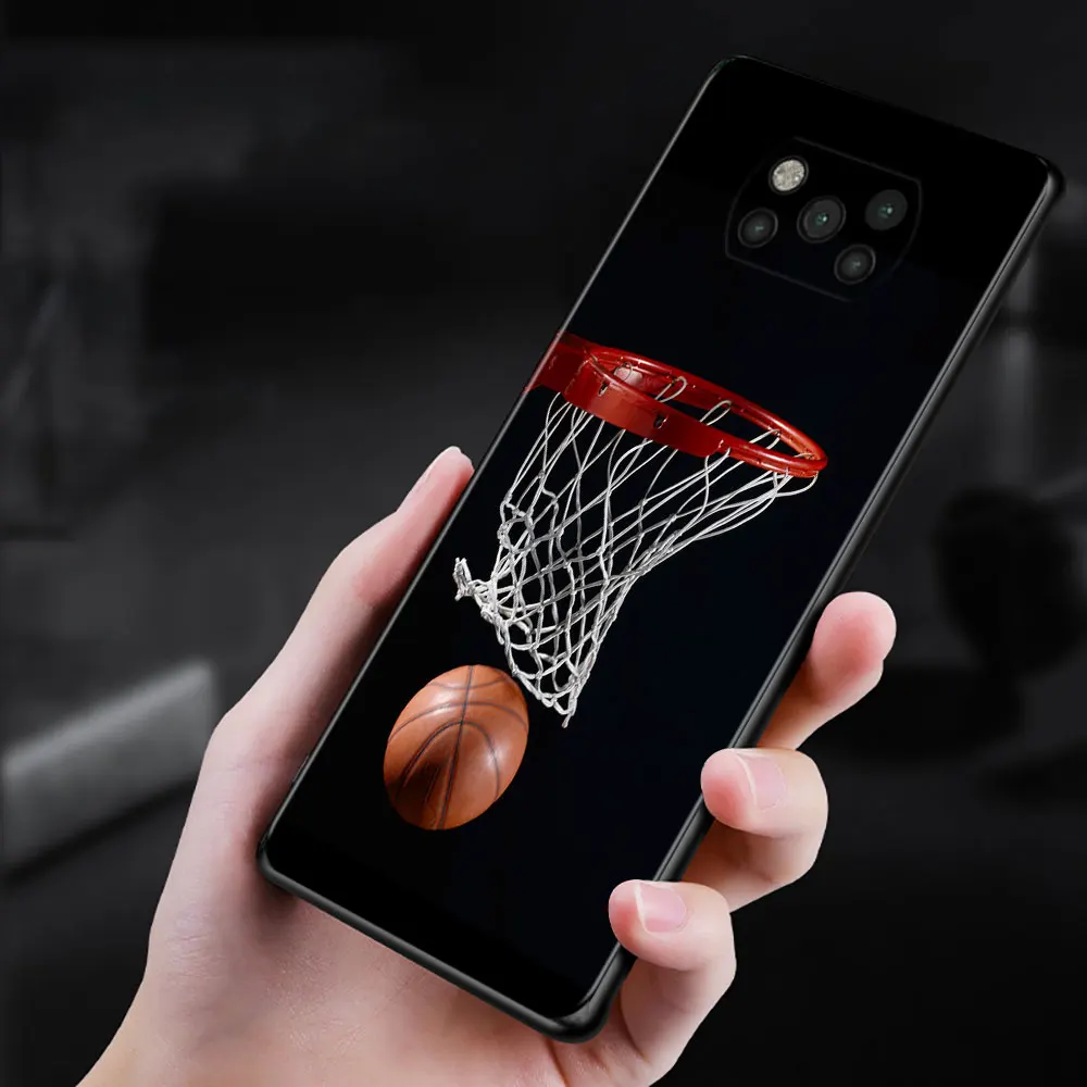 basketball basket backboard phone case for xiaomi mi poco x3 pro f3 x3 gt m3 x3 nfc f1 m3 pro 5g f3 gt black silicon cover coque free global shipping