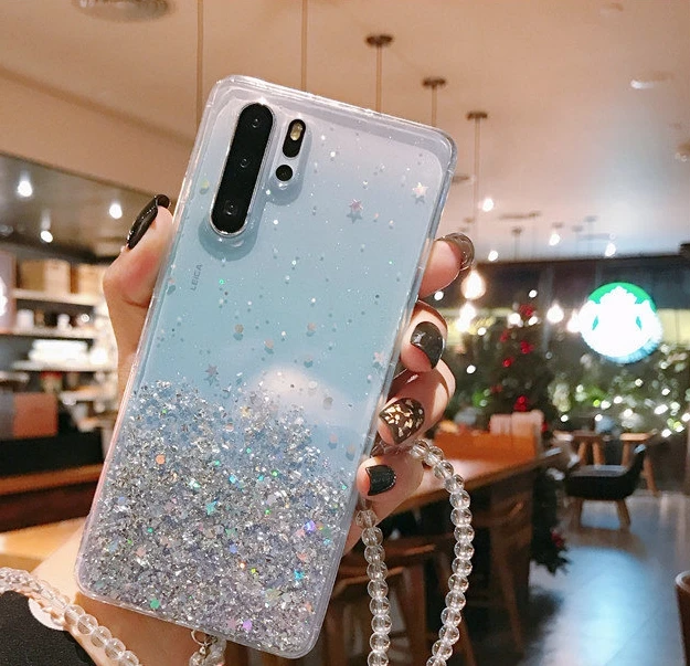 Новинка 2020 чехлы для Xiaomi Mi CC9 Note 10 Pro прозрачный чехол с блестками из серебристой
