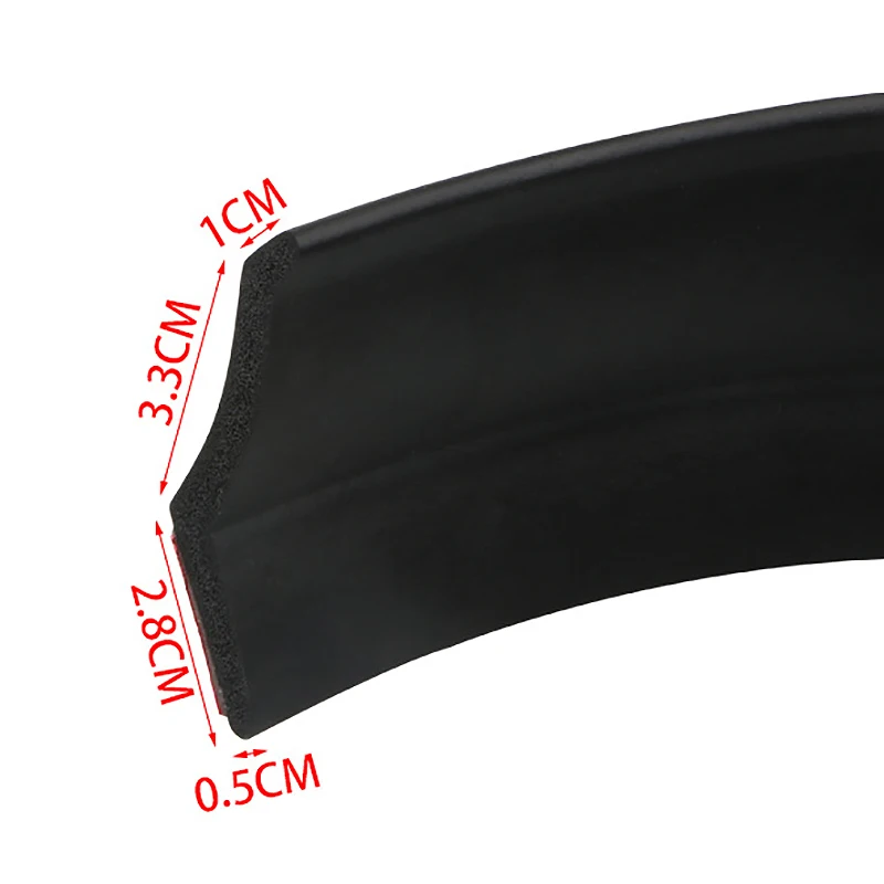 Car Bumper Strip Rubber 60mm Width Exterior Front Lip Kit Sticker Skirt Protector 2.5M/8.2Ft | Автомобили и мотоциклы