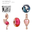 Шарм-бусина из серебра 2021 пробы, 3 мм, для браслетов и браслетов