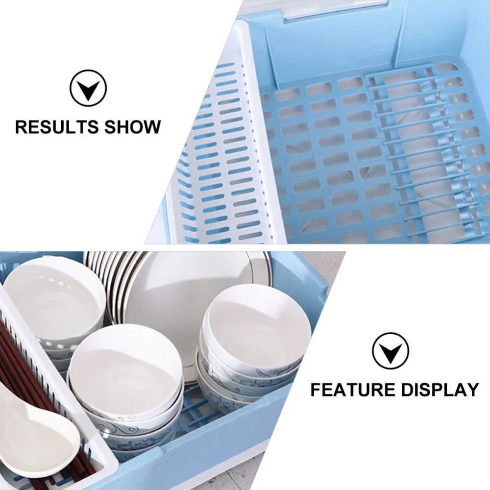 

Tableware Draining Box Dust-proof Tableware Box Durable Kitchen Cutlery Box