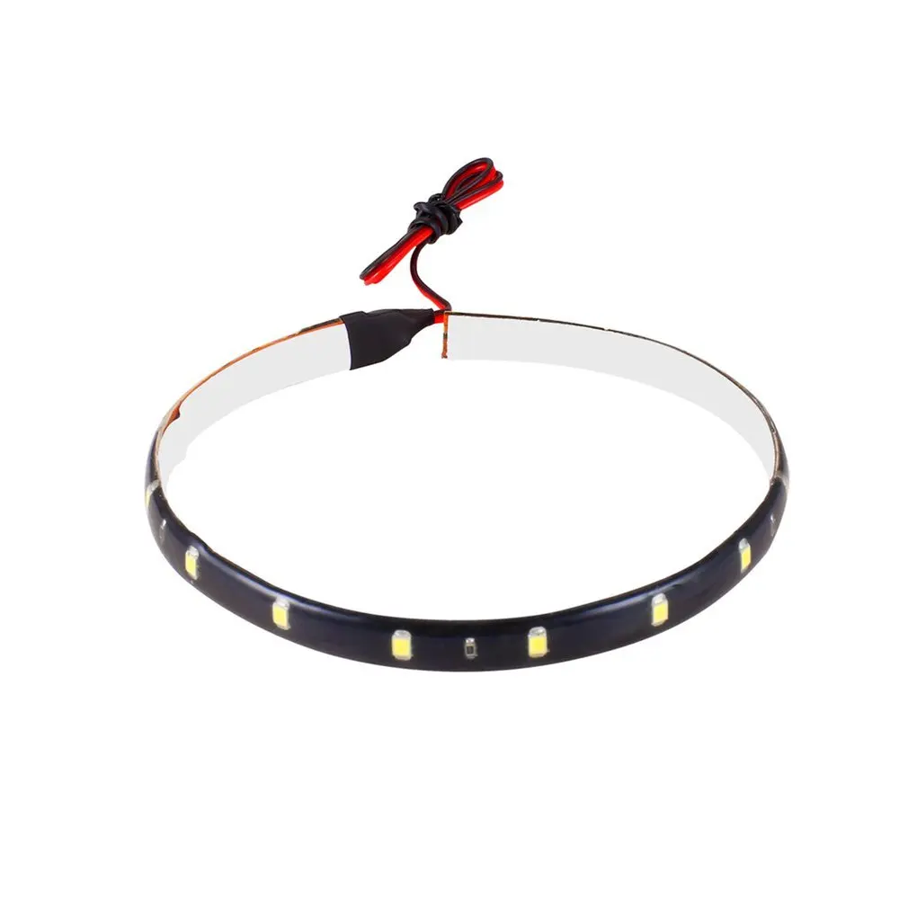

1 Unit Of 30 Cm Flexible Decorative Led Car Light Led Strip Lights Daytime Running Light Cob 12V 15 High Power Lamp