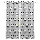 Занавеска на окна с мультяшной пандой, большая занавеска на окна, занавеска на окна в темную гостиную, ванную комнату, на открытом воздухе, ткань, занавеска на окна для детей