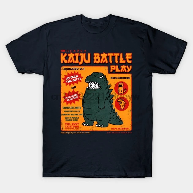 

Men t-shirt Kaiju Battle Player 1 tshirt Women t shirt