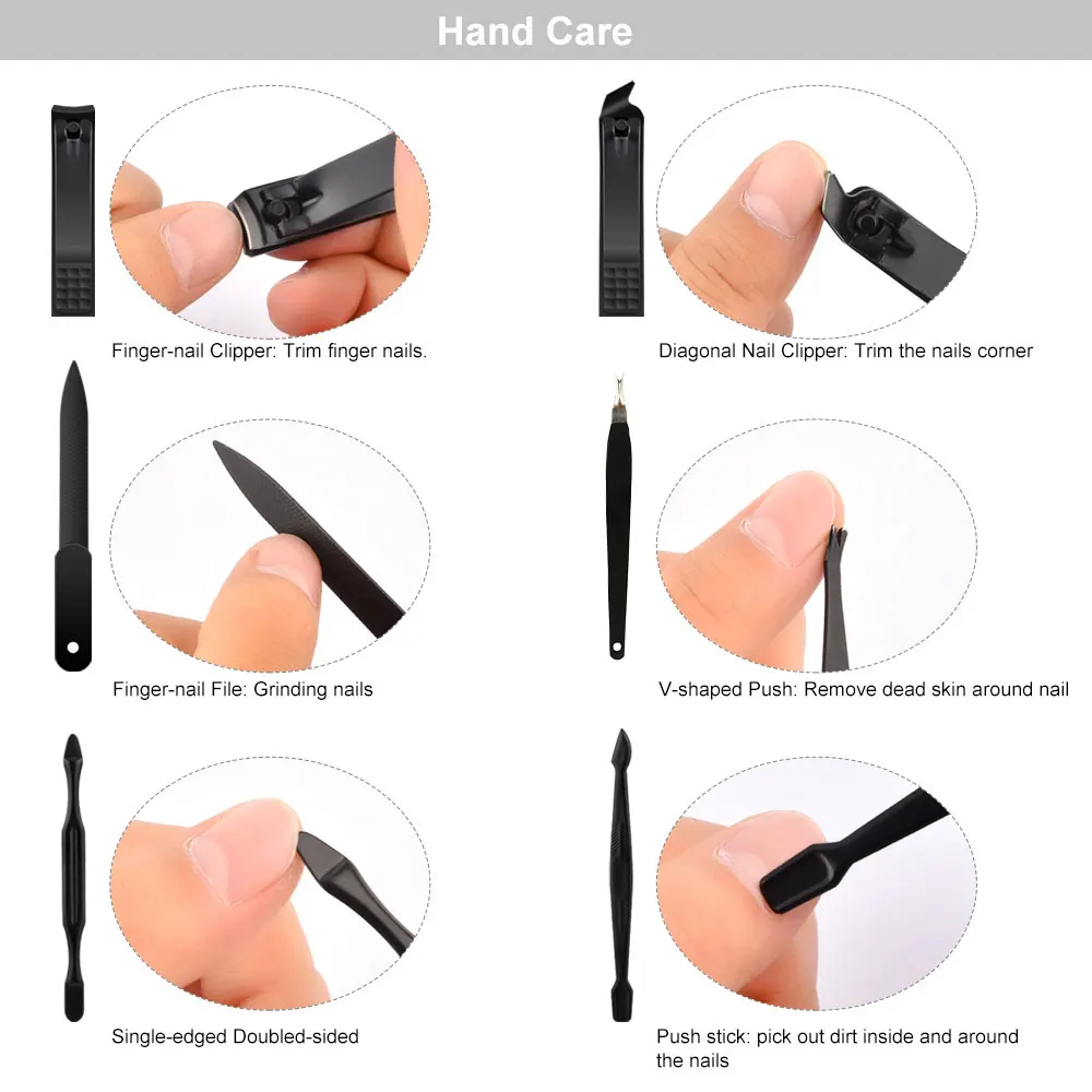 18 шт. ножницы для ногтей из нержавеющей стали профессиональный набор ухода за