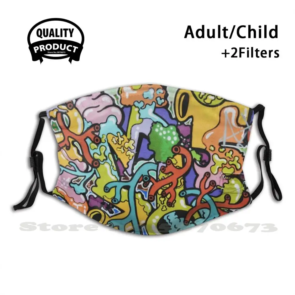 

Маска для лица Articol «сделай сам» для взрослых и детей, магазин стикеров с изображением природы и моды мужчин, цифровой художник, гайприд, абс...