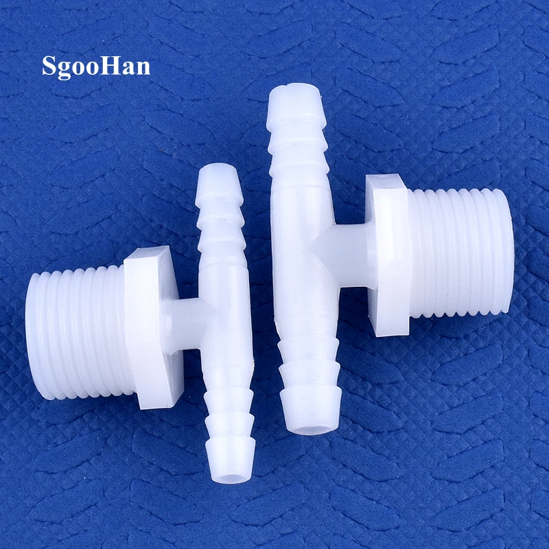 2 ~ 100 шт. G1/2 наружная резьба до 8 12 мм полиэтиленовый тройник соединитель для