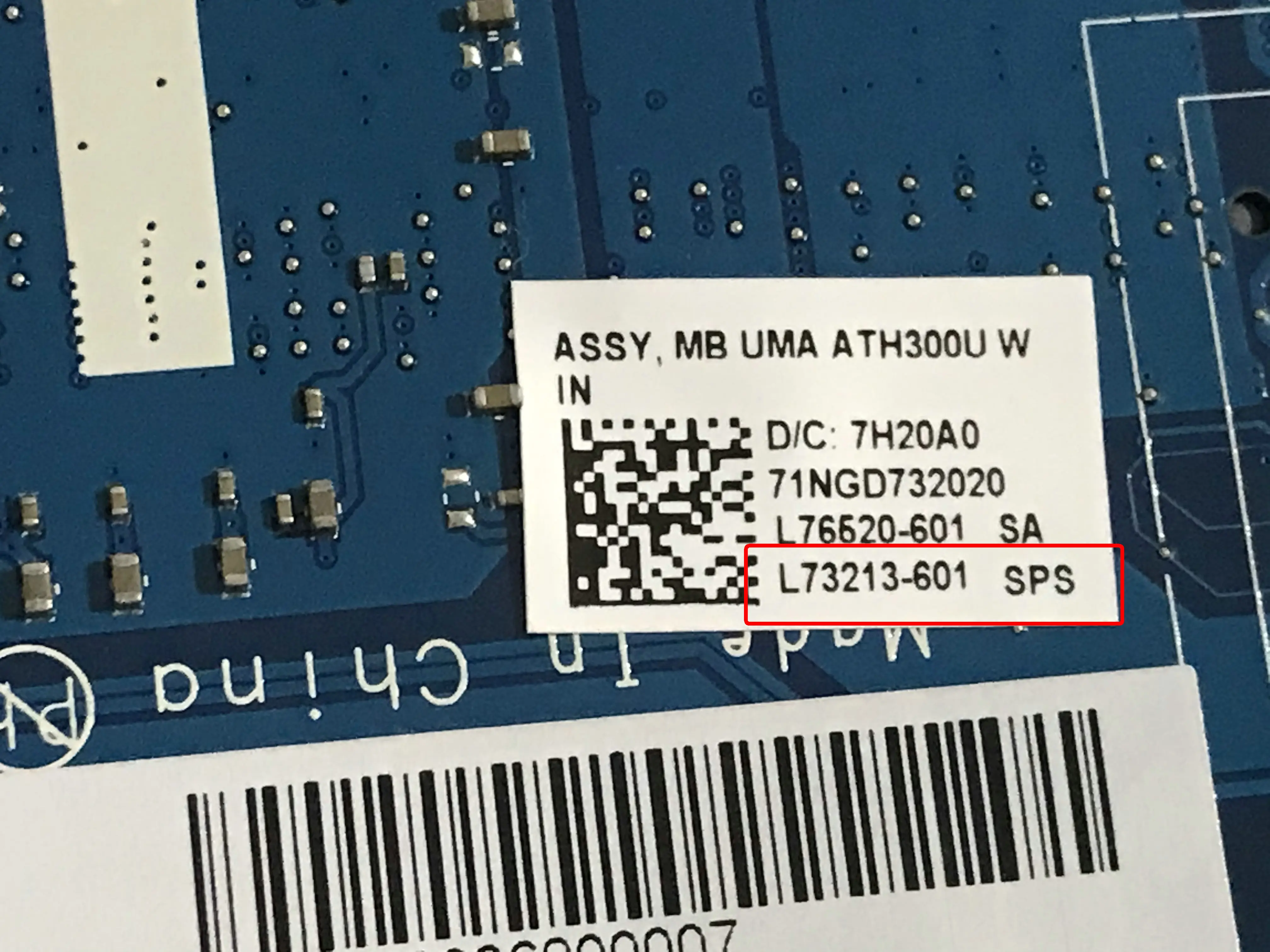 

Протестированная Материнская плата ноутбука HP 15-DB с процессором Ath300U DDR4