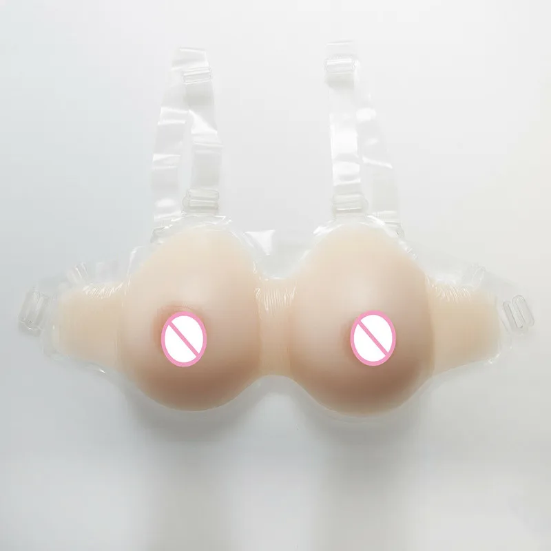 

Artificial Breast Forms Silicone Boobs C Cup with Straps Crossdress 800g Sexy Bra Crossdresser Push Up Full Cup Adjusted-straps