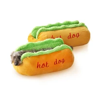 cute hot dog bed sleeping bag kennel cozy pet cat bed mat puppy sofa house winter warm cushion beds for medium dogs dog supplies