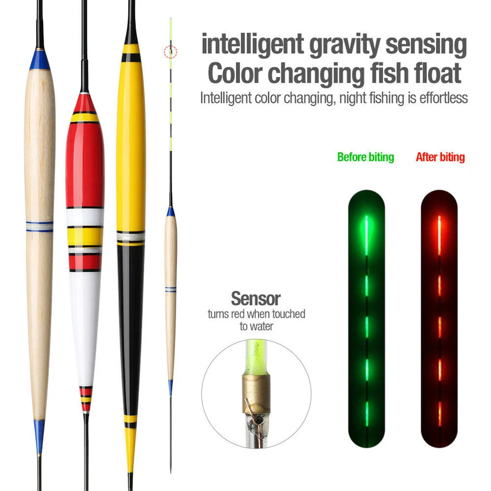 Фото Светящийся умный светодиодный поплавок для рыбалки высокая чувствительность