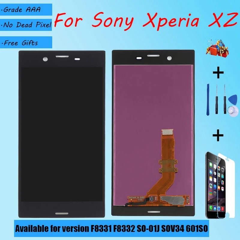 Для Sony Xperia XZ F8331 F8332 SO 01J SOV34 601SO ЖК экран в сборе с сенсорным стеклом запасные части