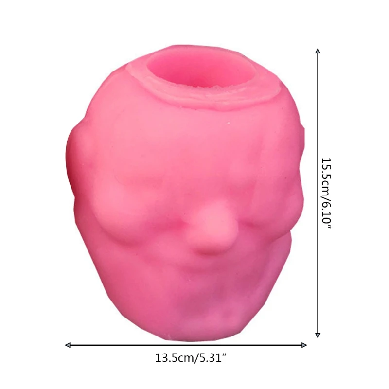 

Halloween Skull Flowerpot Epoxy Resin Mold Aromatherapy Plaster Silicone Mould DIY Crafts Plant Pot Pen Holder Mold N0PE