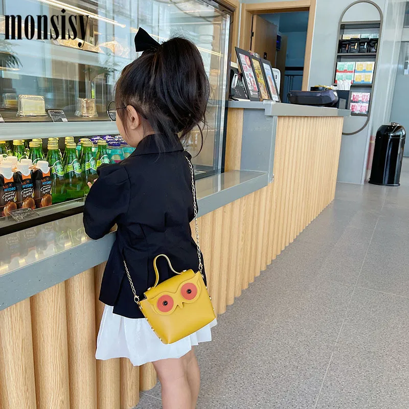 Monsisy 2021 кошелек для монет и сумочка в виде совы Детский Детская сумка через плечо