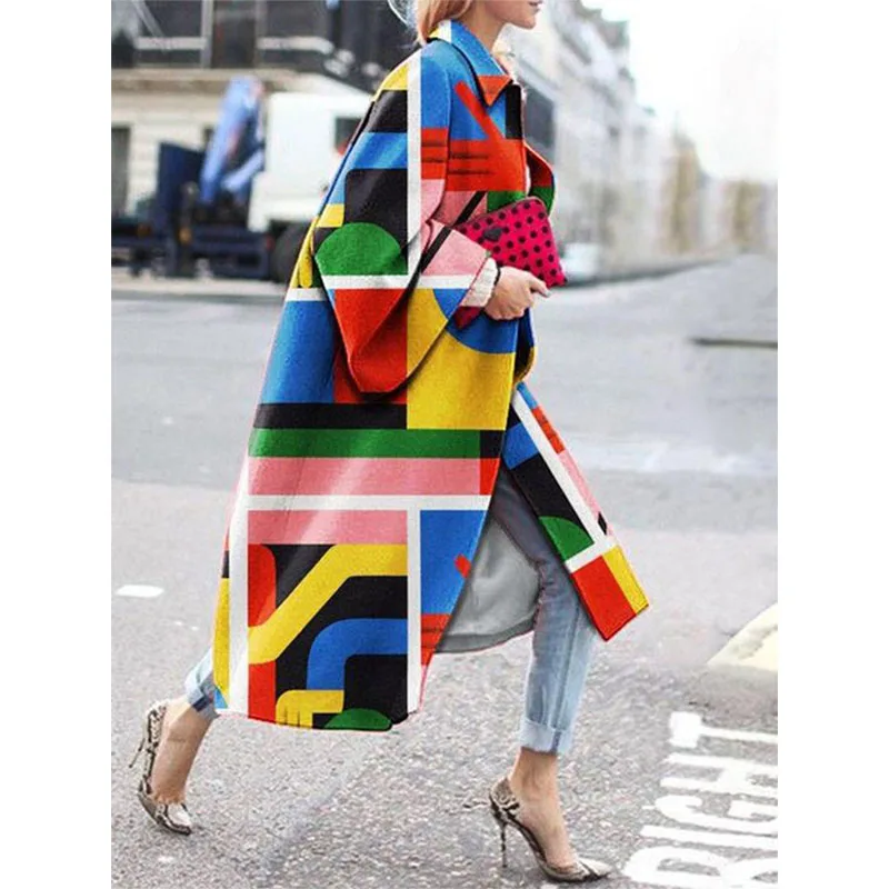 

Women Jackets Trench Coats Windbreaker Female Spring Autumn Fashion Flare Sleeve Lady Working Wears Casual Long Outwear LL196