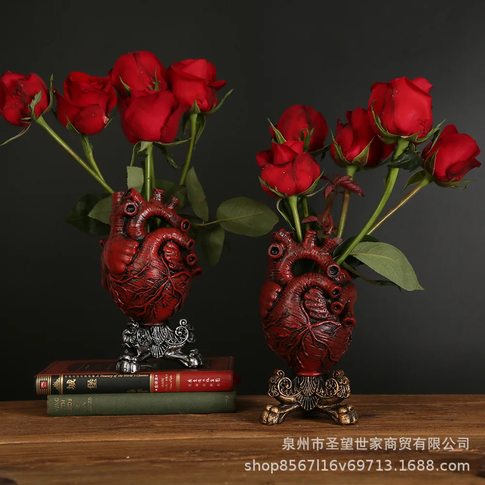 

American hot heart vase home desktop decoration crafts resin home decoration ornaments Octopus