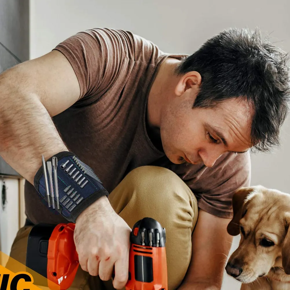 Сильные магниты браслет хранения инструментов гвозди шурупы сверла для Для