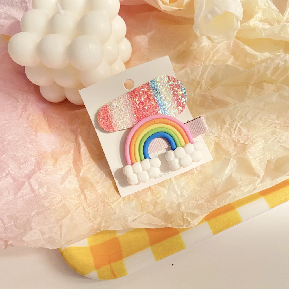 2 шт./компл. заколки для волос с милыми цветами модная детская заколка девочек и