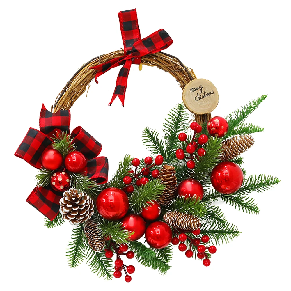 

Wreath Christmas Decoration Cloth Window Pendant PE PE Garland
