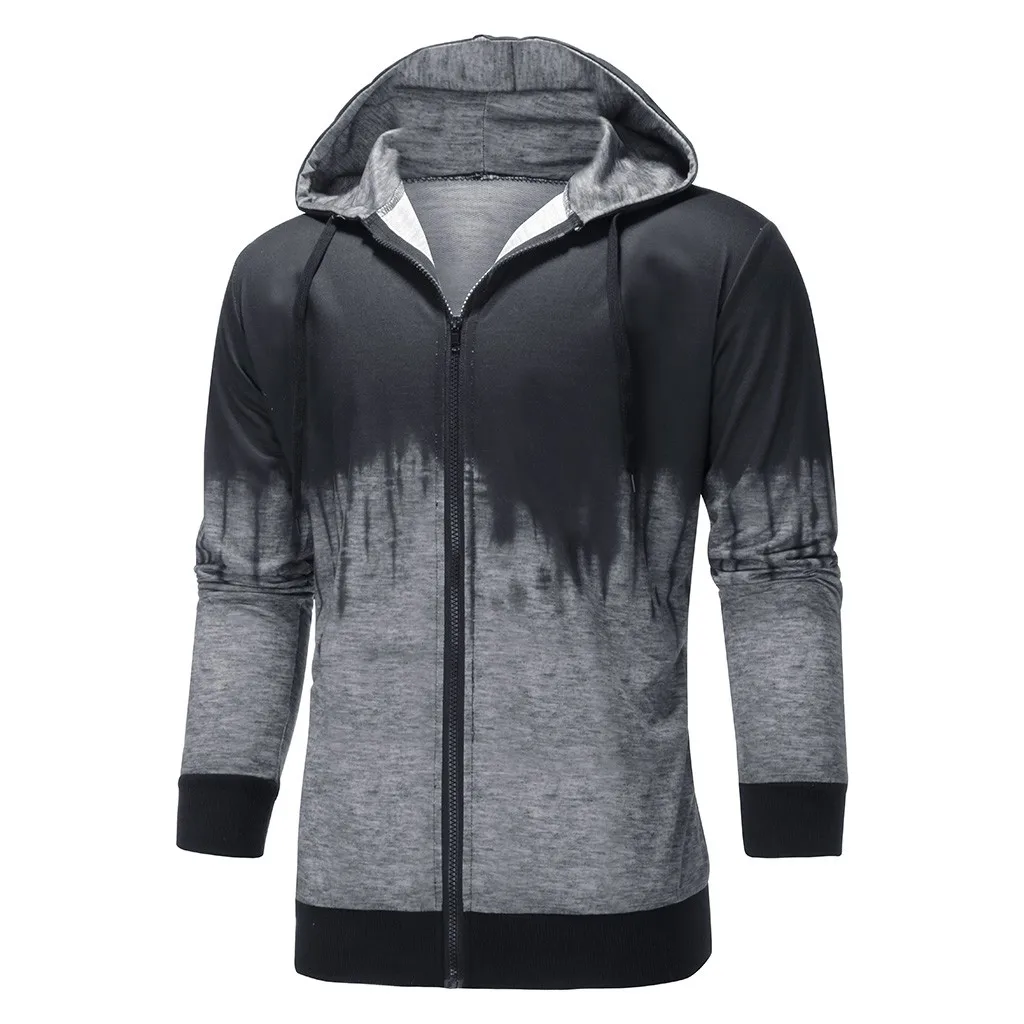 Мужская рубашка на молнии с градиентом и цветными блоками военные тактические