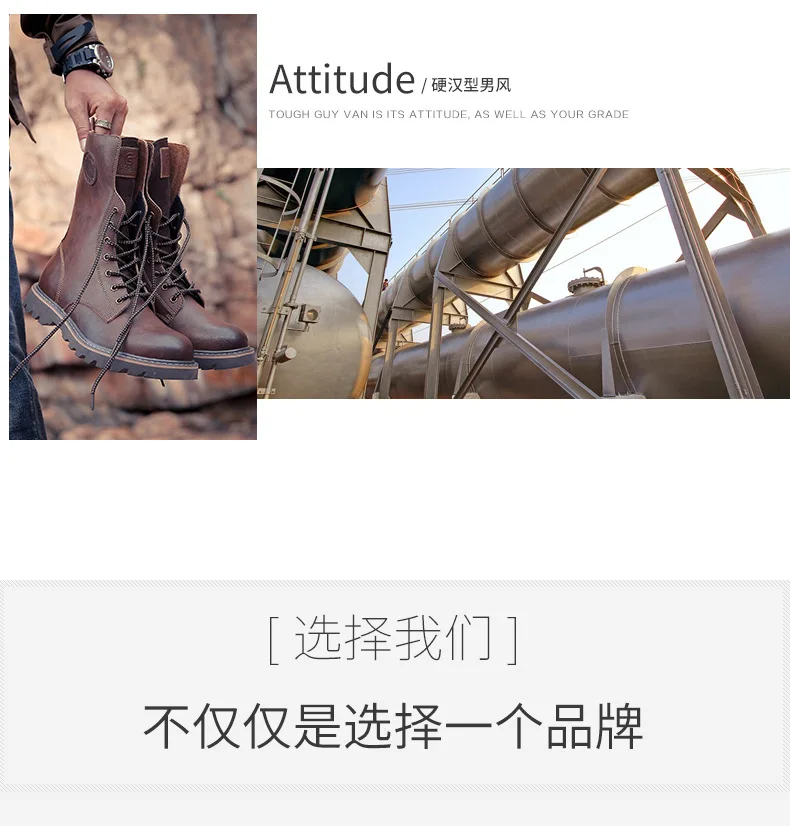 winter Retro genuine Leather Martin boots men shoes quality Hiking boots sports sneakers man lace up boots men footwear