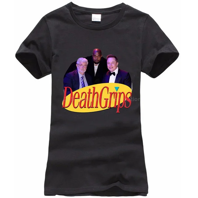 Women black Seinfeld Death Grips Футболка спортивная серая хлопковая Мужская US поставщик крутая Повседневная pride Футболка Мужская Унисекс модная футболка - Цвет: Women black