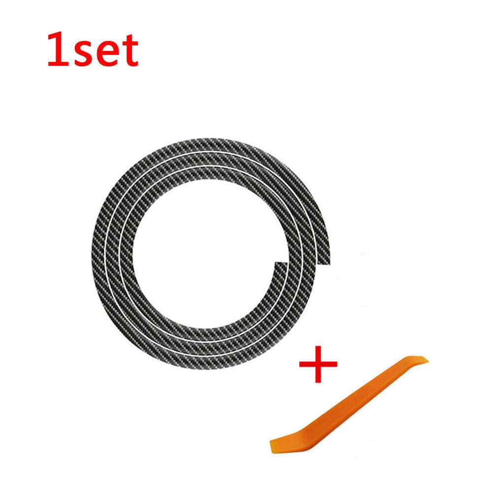 

Auto Car Carbon Fiber Rubber Sound Seal Strip Car Dashboard Edges Sealing Strip 1.6M Noise Insulation Interior Accessories Ship