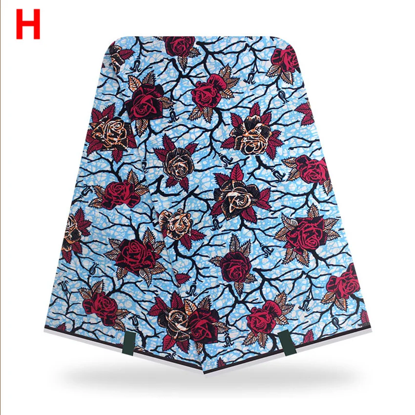 

2021 New Style Ankara African wax Fabrics Nigerian Wax Print Fabric For Patchwork H201206