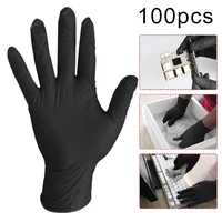 100pcs latex gloves white non slip acid and alkali disposable laboratory rubber latex gloves home food cleaning rubber gloves